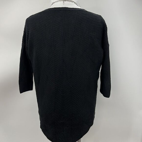 Express black XS hi lo  V neckline sweater - Picture 5 of 5